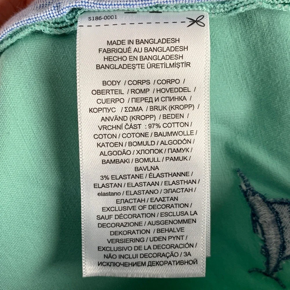 Polo Ralph Lauren Embroidered Pants Men 36x30 Marlin Fish Stretch Chino Nautical